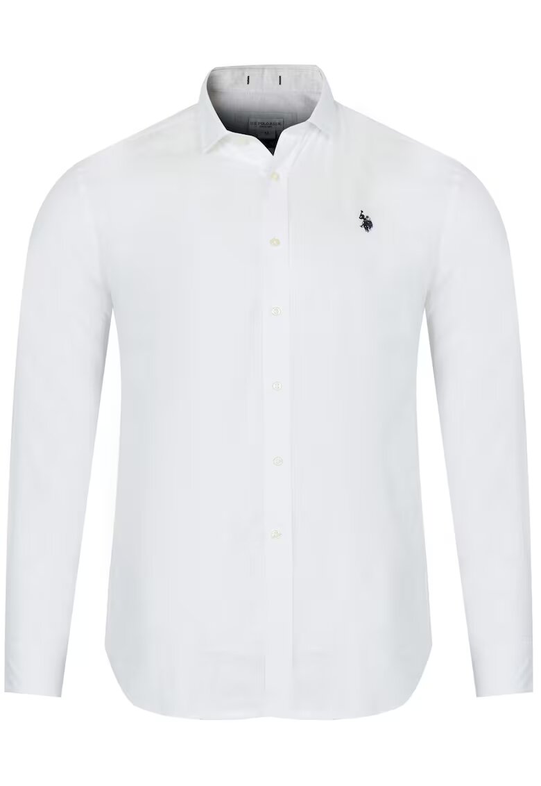 US Polo Assn Мъжка ленена риза CALE ALB