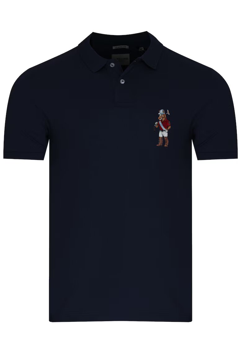 US Polo Assn Мъжка тениска тип поло - памук - черна