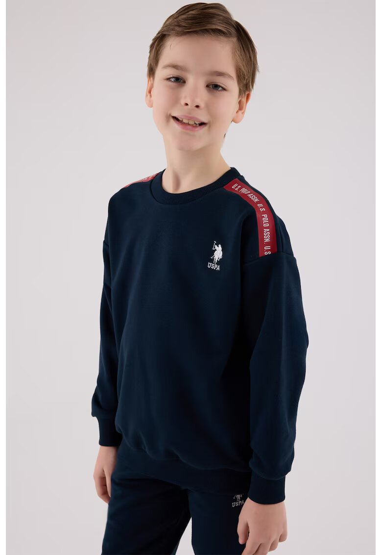 US Polo Assn Суитшърт и спортен панталон - 2 части - Червен/Бял/Тъмносин