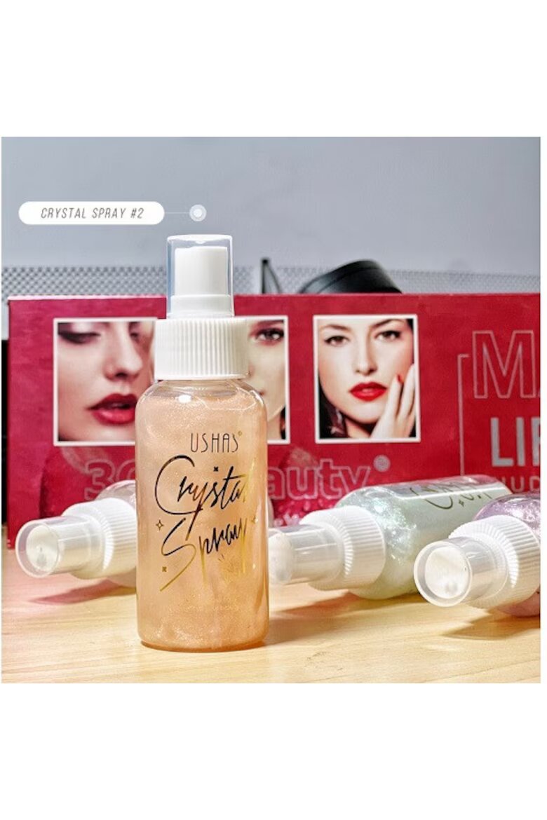 Ushas озаряващ спрей за тяло Crystal 02 80 ml