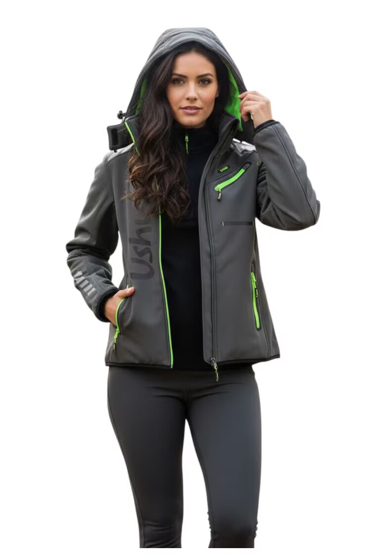 Ushuaia Дамско яке полар софтшел - сиво - еластан
