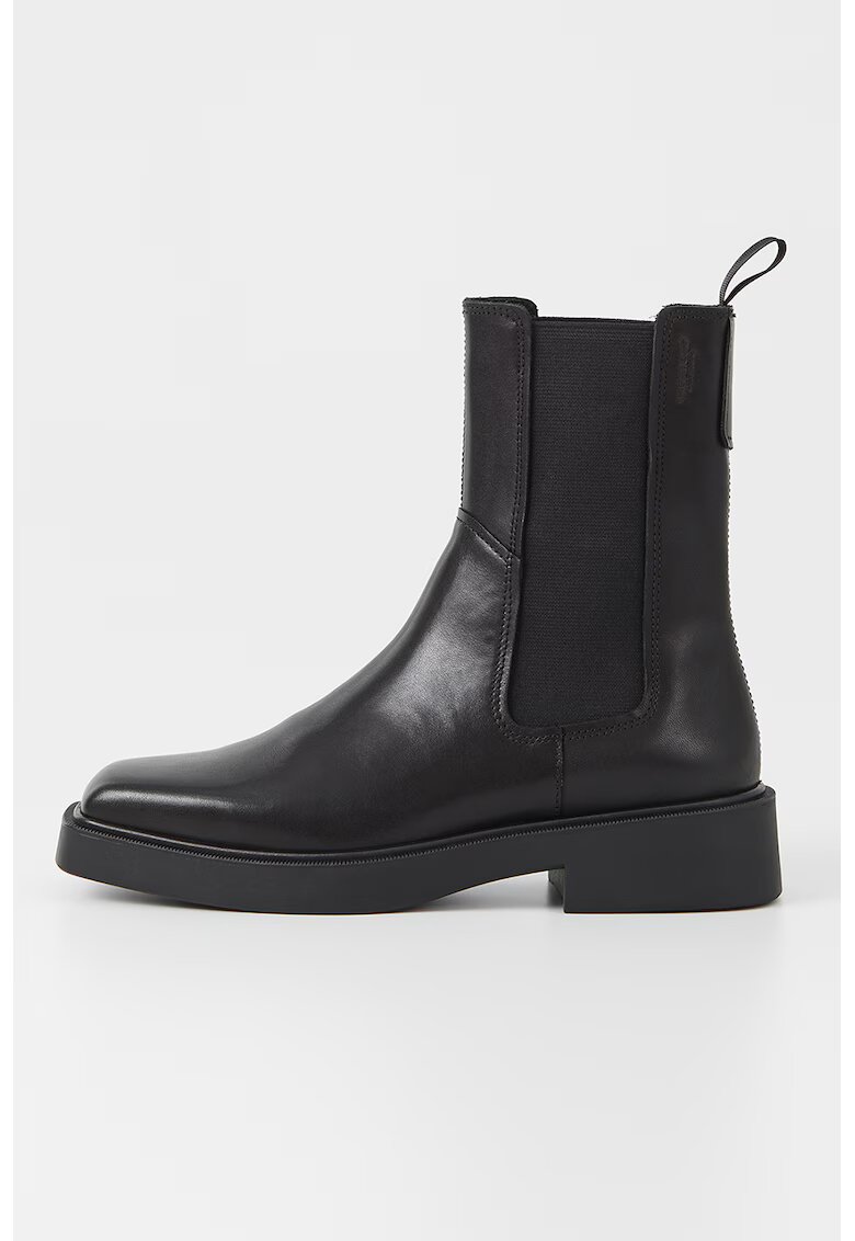Vagabond Shoemakers Кожени боти Chelsea с квадратен връх - Черен