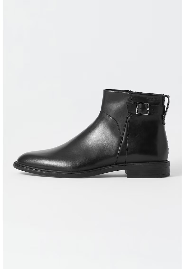 Vagabond Shoemakers Кожени боти с каишка с тока - Черен