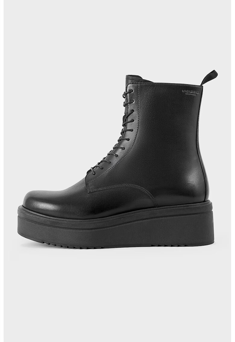 Vagabond Shoemakers Кожени боти с платформа - Черен