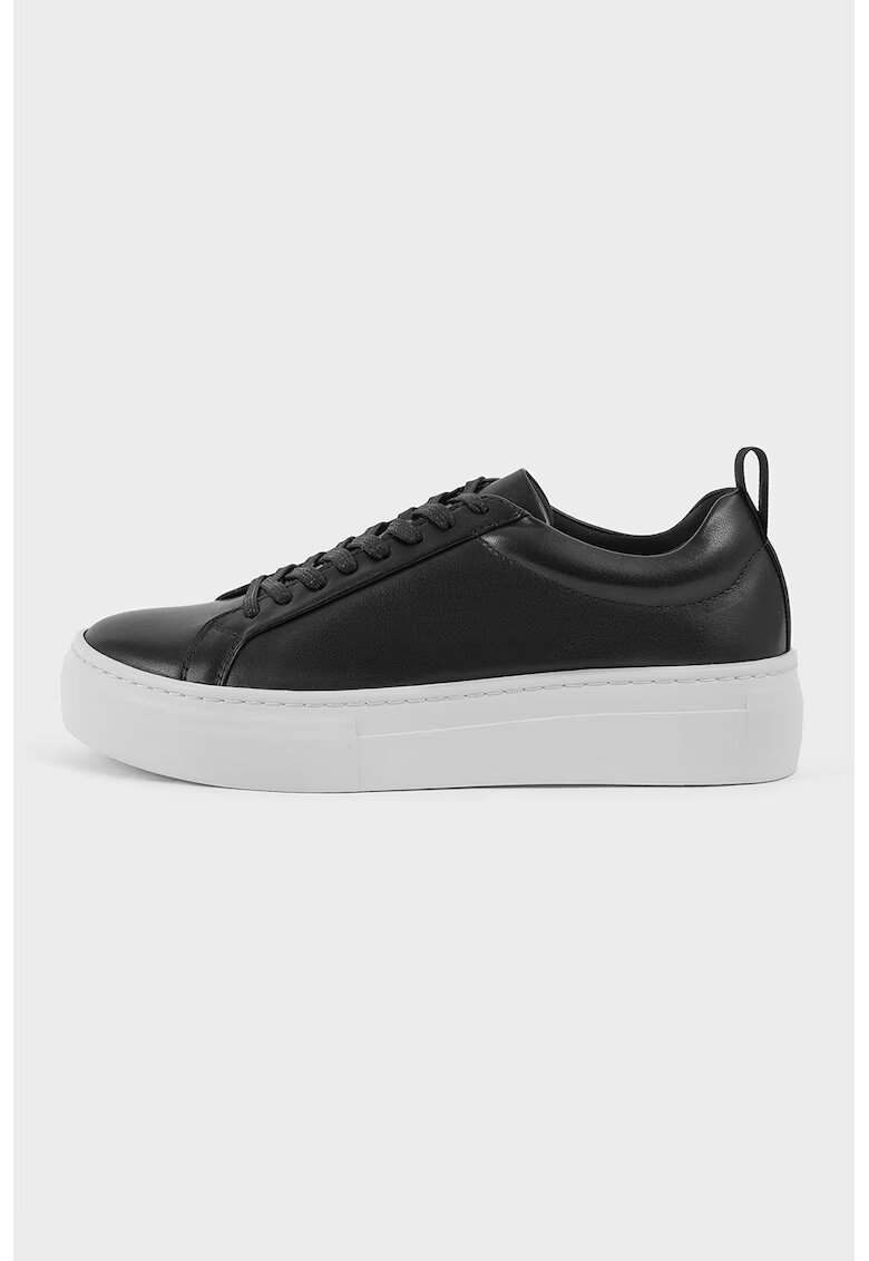 Vagabond Shoemakers Кожени маратонки Zoe с овален връх - Черен
