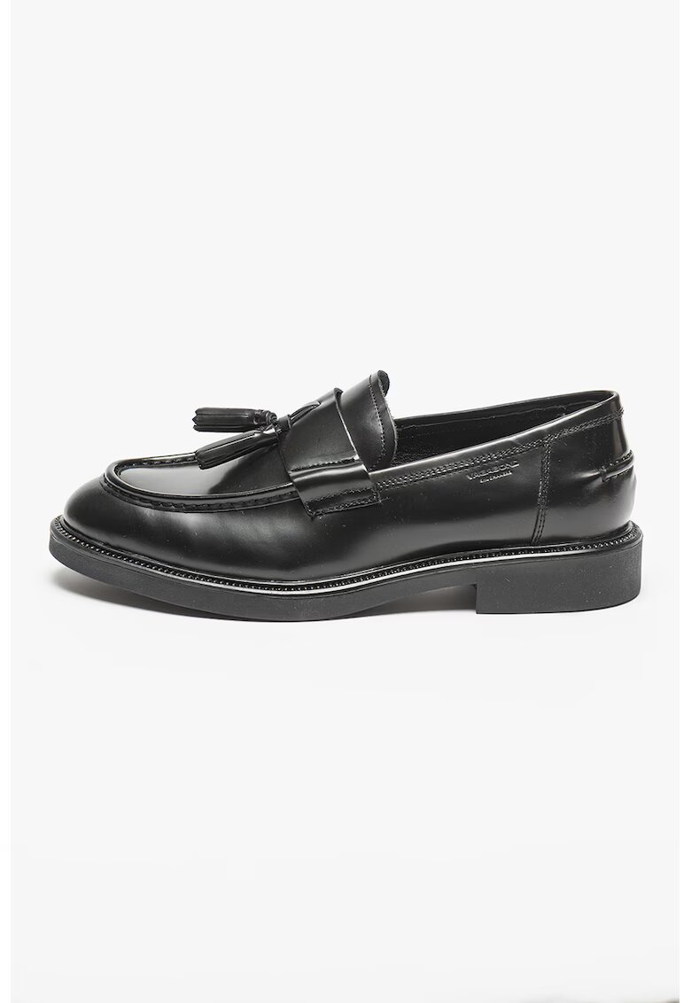 Vagabond Shoemakers Кожени мокасини с пискюли - Черен