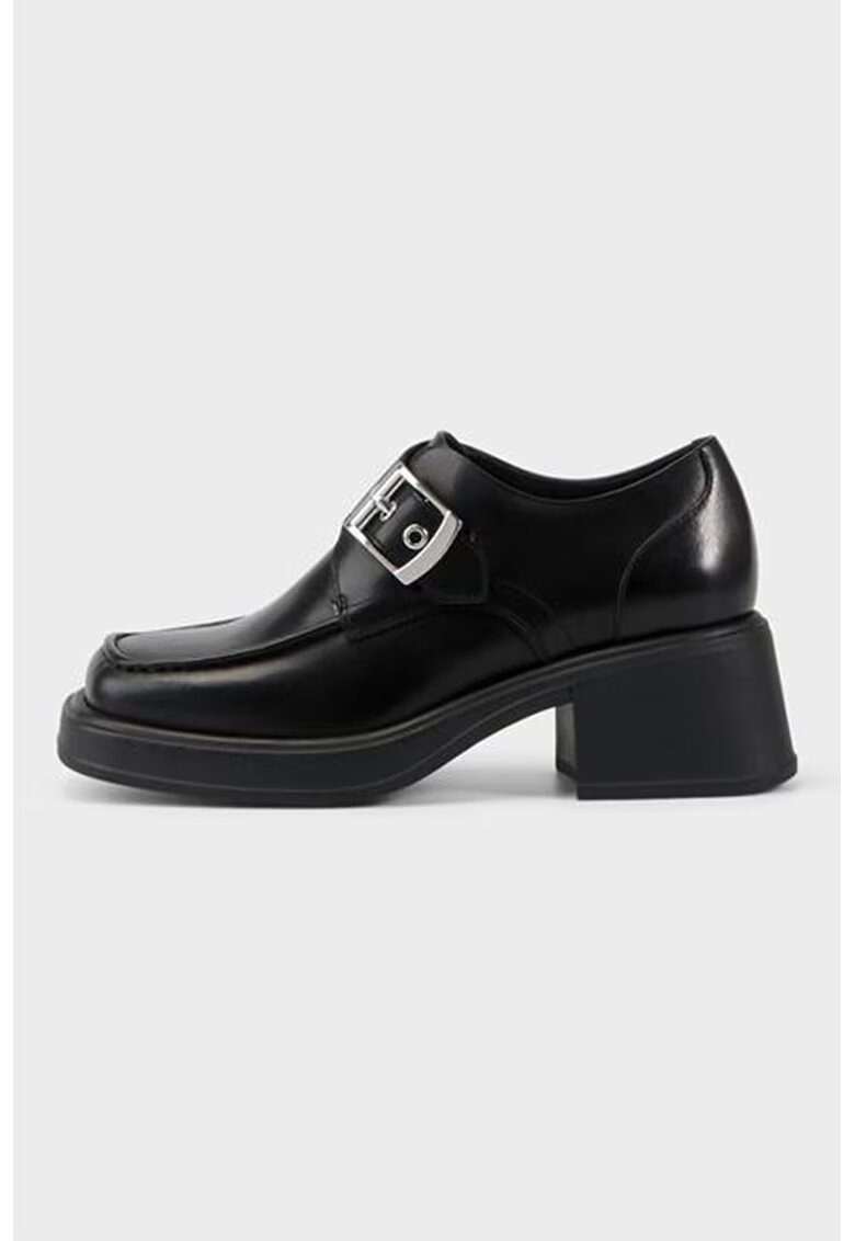 Vagabond Shoemakers Кожени обувки с масивен ток - Черен