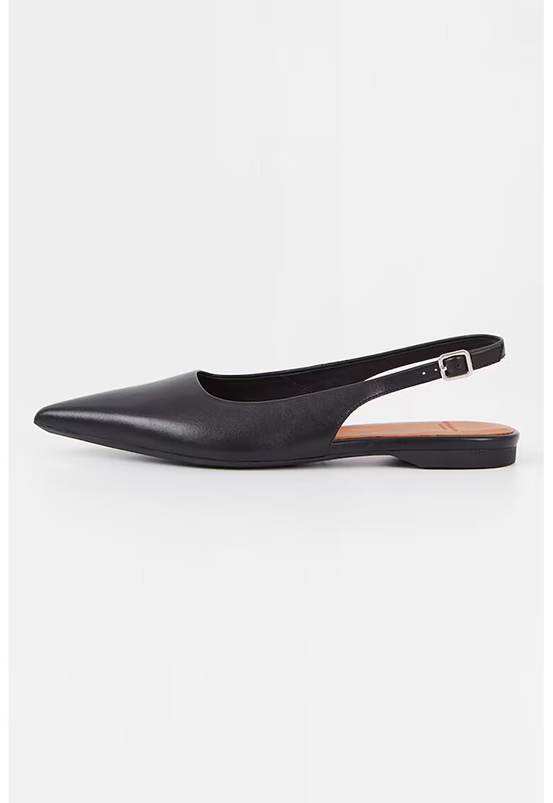 Vagabond Shoemakers Кожени пантофки Hermine с остър връх - Черен