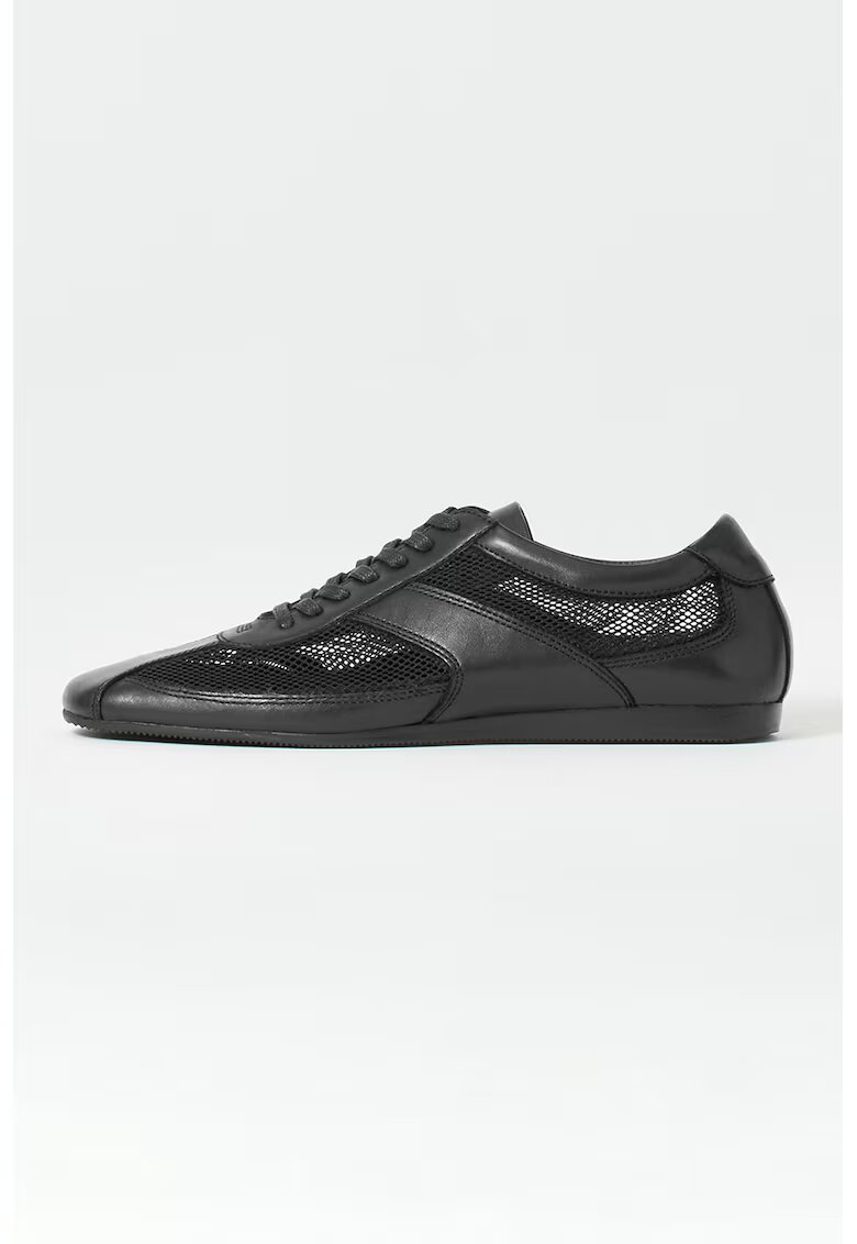 Vagabond Shoemakers Кожени спортни обувки с мрежести зони - Черен