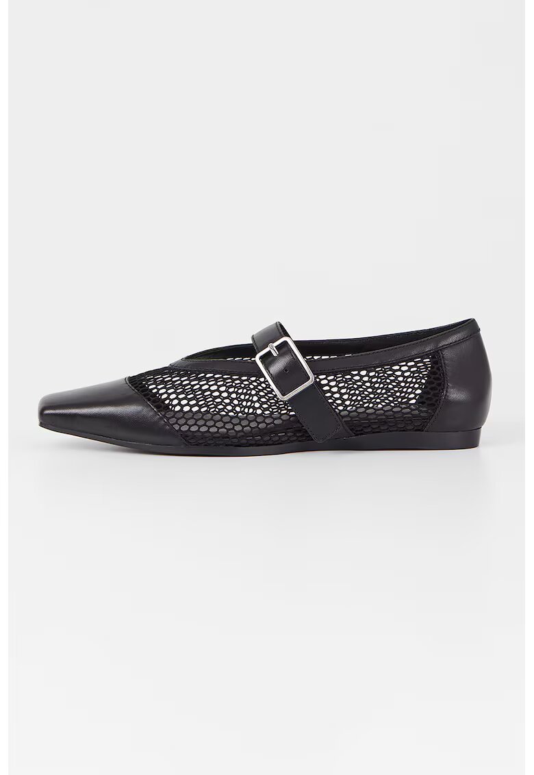 Vagabond Shoemakers Пантофки с мрежести панели - Черен