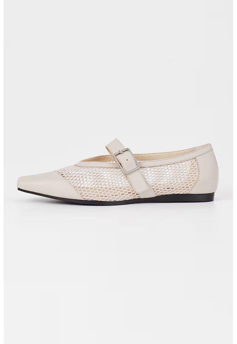 Vagabond Shoemakers Пантофки с мрежести панели - Крем