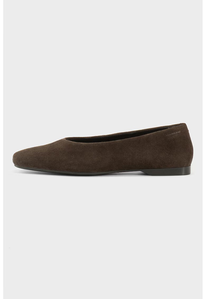 Vagabond Shoemakers Велурени пантофки Delia с квадратен връх - Земен