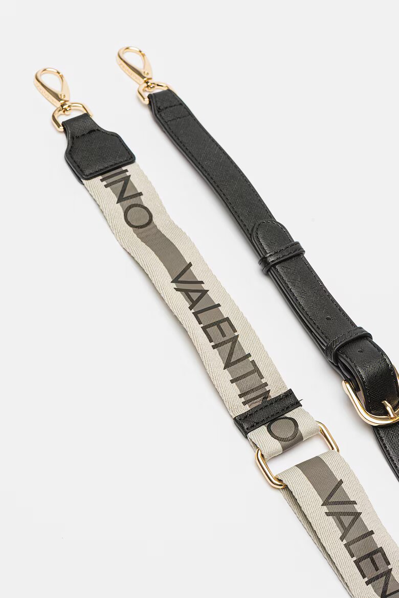 Valentino Bags Чанта Half-Moon Zero от еко кожа с отделяща се презрамка с лого Черен