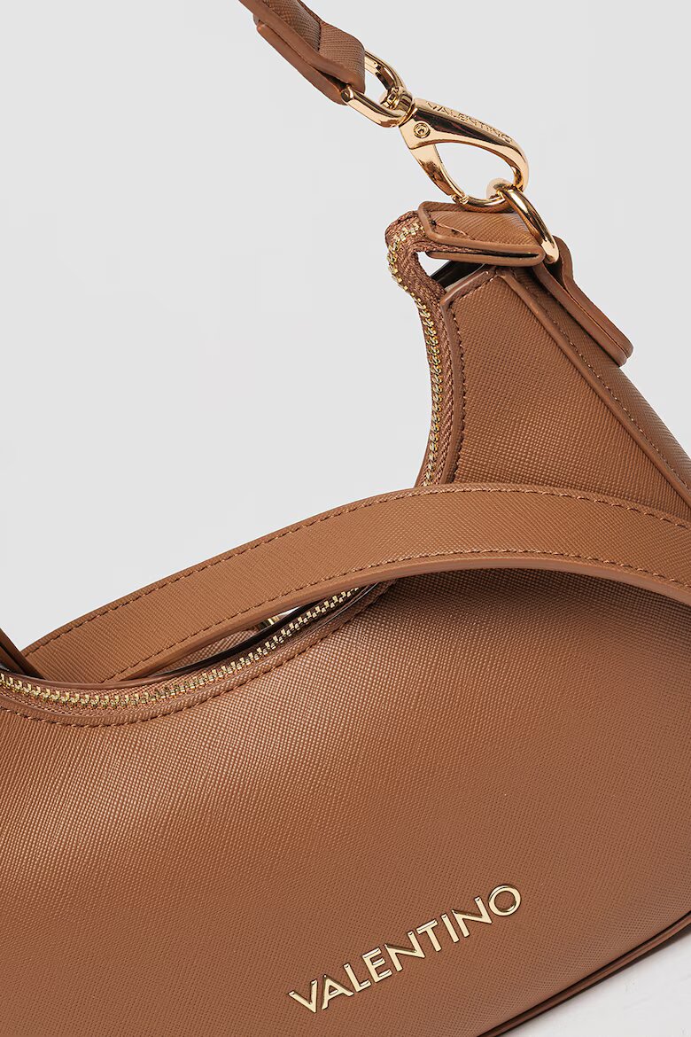 Valentino Bags Чанта Half-Moon Zero от еко кожа с отделяща се презрамка с лого Кафяв