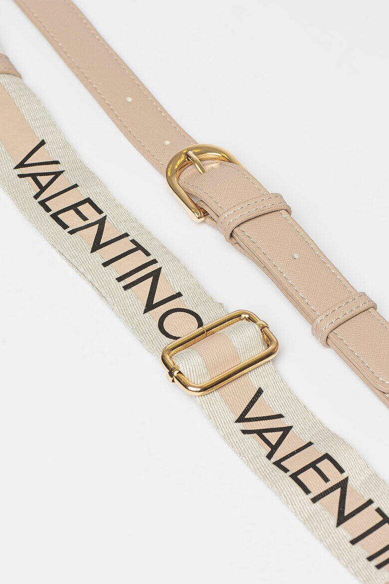 Valentino Bags Чанта Half-Moon Zero от еко кожа с отделяща се презрамка с лого Светло кафяво
