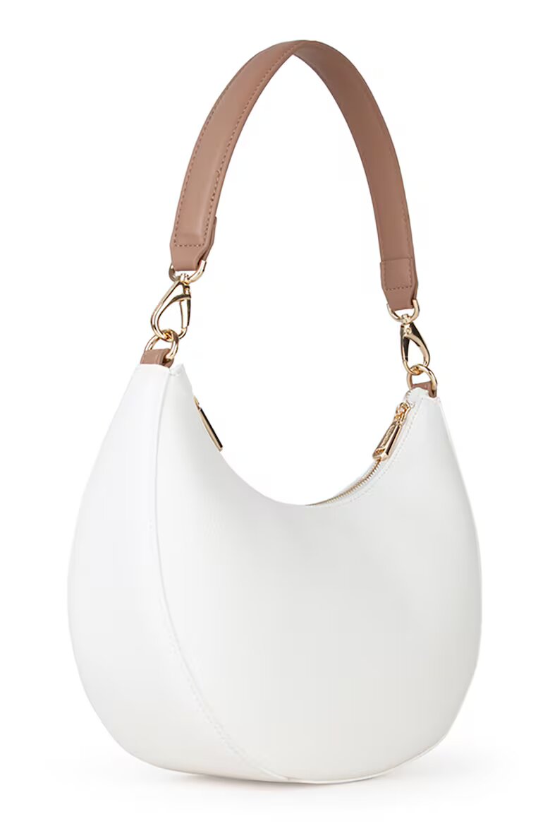 Valentino Bags Чанта през рамо Alexia от еко кожа Тъмнокафяв/Бял