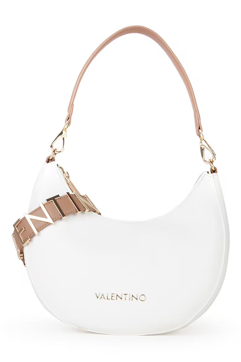 Valentino Bags Чанта през рамо Alexia от еко кожа Тъмнокафяв/Бял