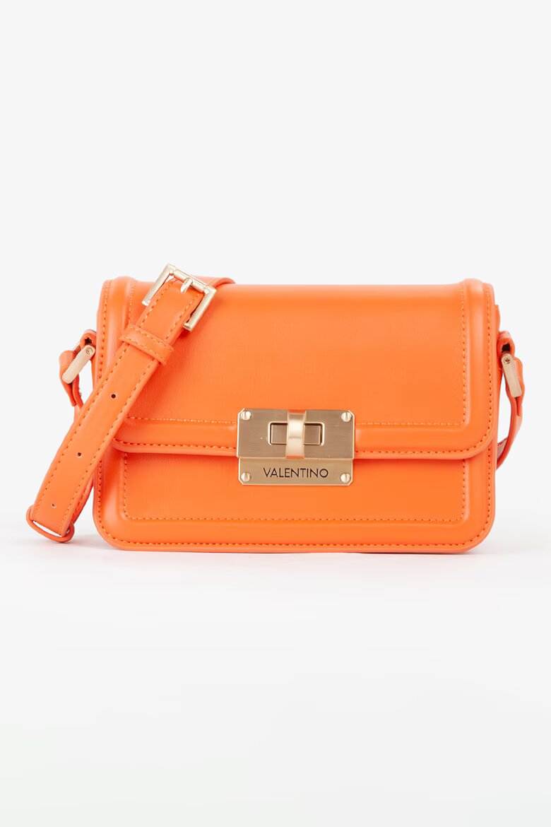 Valentino Bags Чанта през рамо от еко кожа с капаче Мандарина