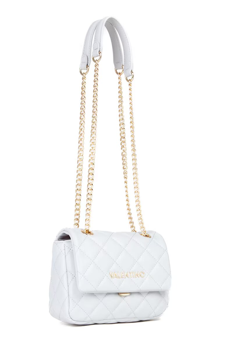 Valentino Bags Капитонирана чанта през рамо Ocarina от еко кожа Бял