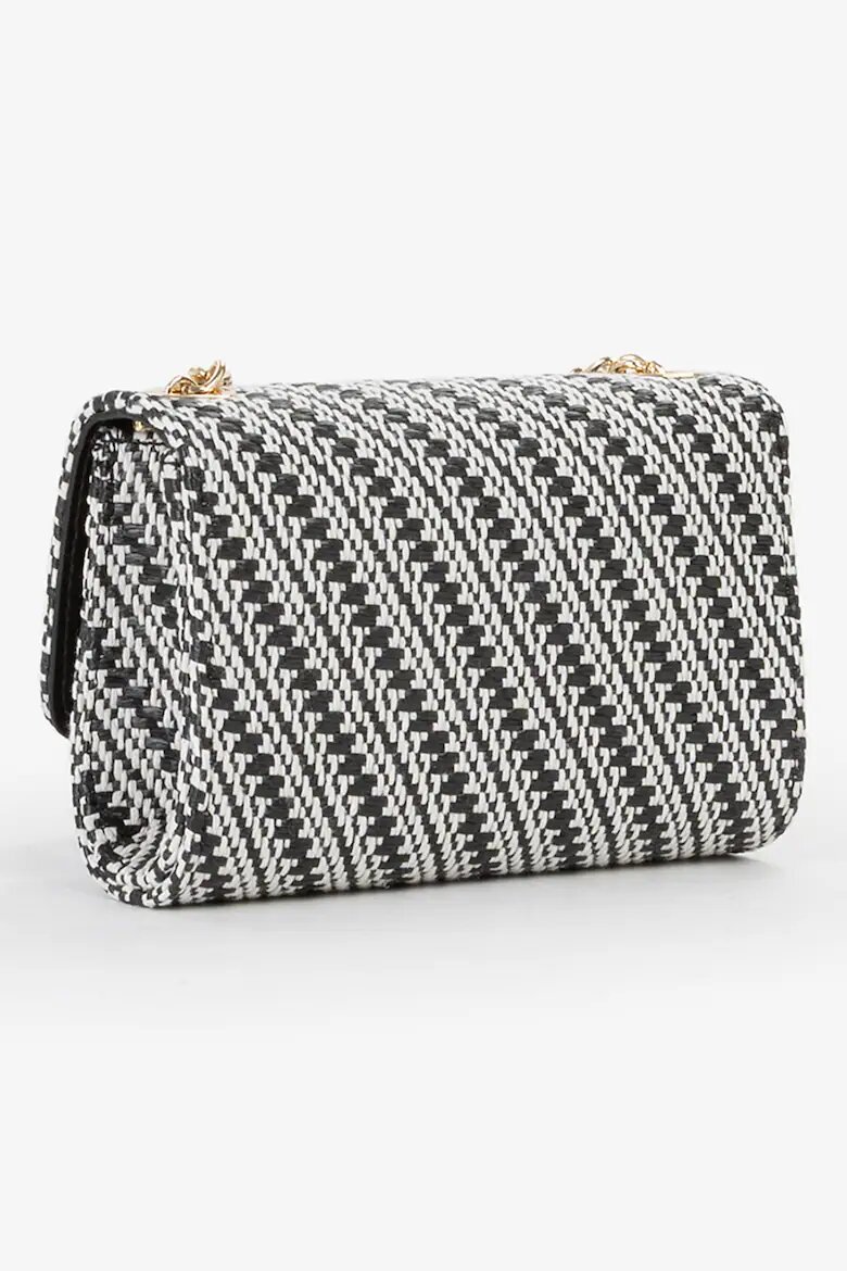 Valentino Bags Клъч Divina Summer с презрамка с верижка Бял/Черен