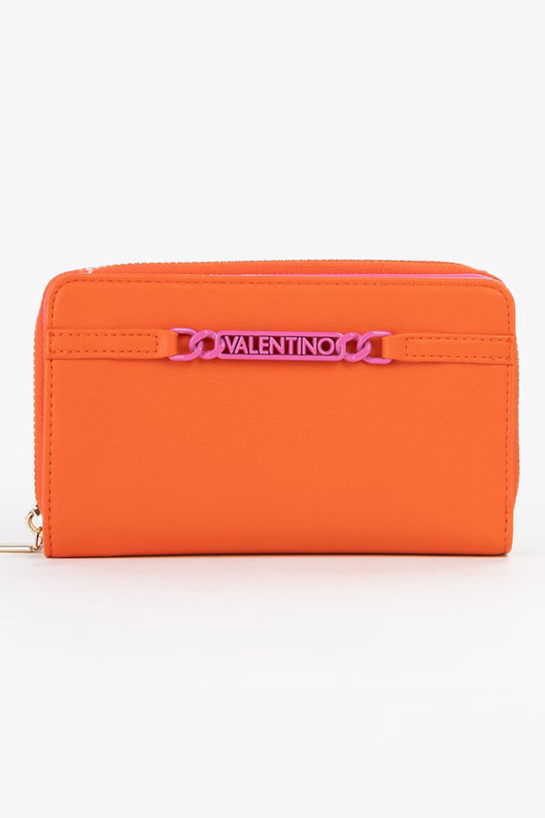 Valentino Bags Портфейл от еко кожа Оранжев/Розово