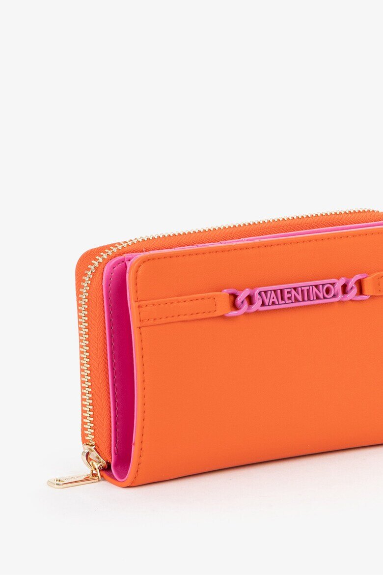 Valentino Bags Портфейл от еко кожа Оранжев/Розово