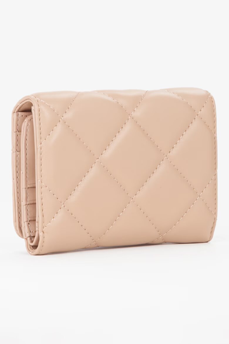 Valentino Bags Портфейл с лого и тройно прегъване Бежов