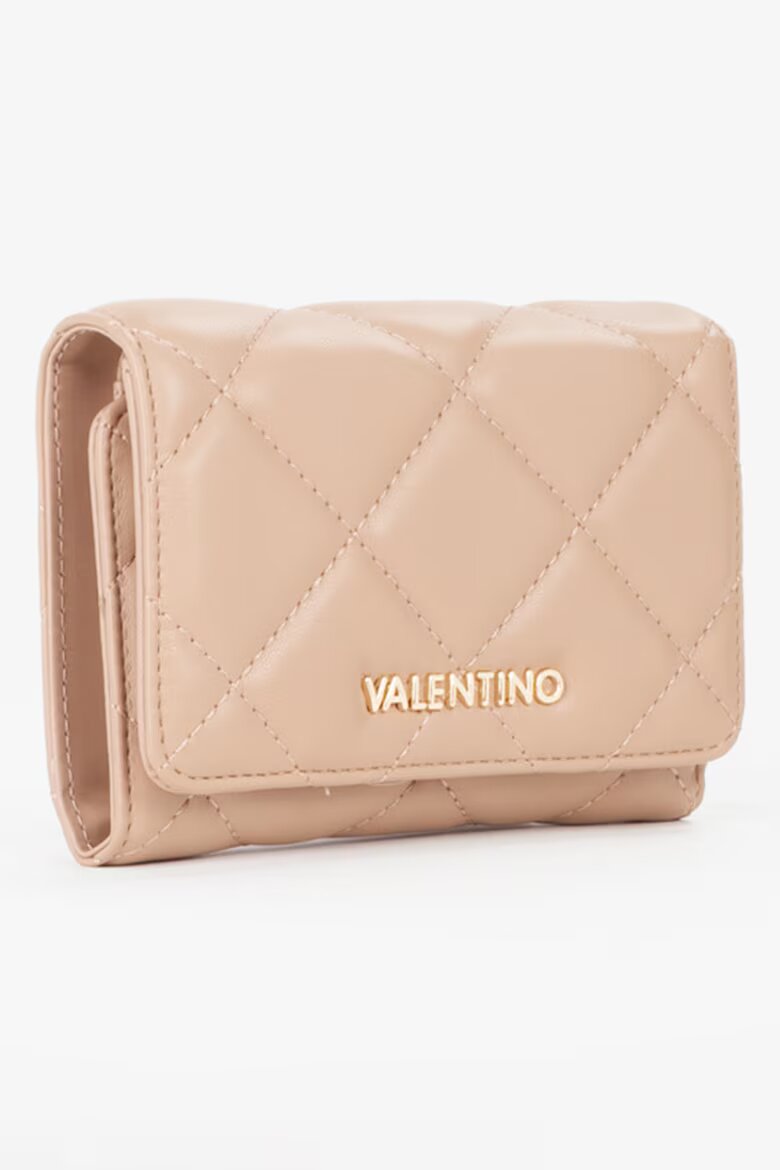 Valentino Bags Портфейл с лого и тройно прегъване Бежов