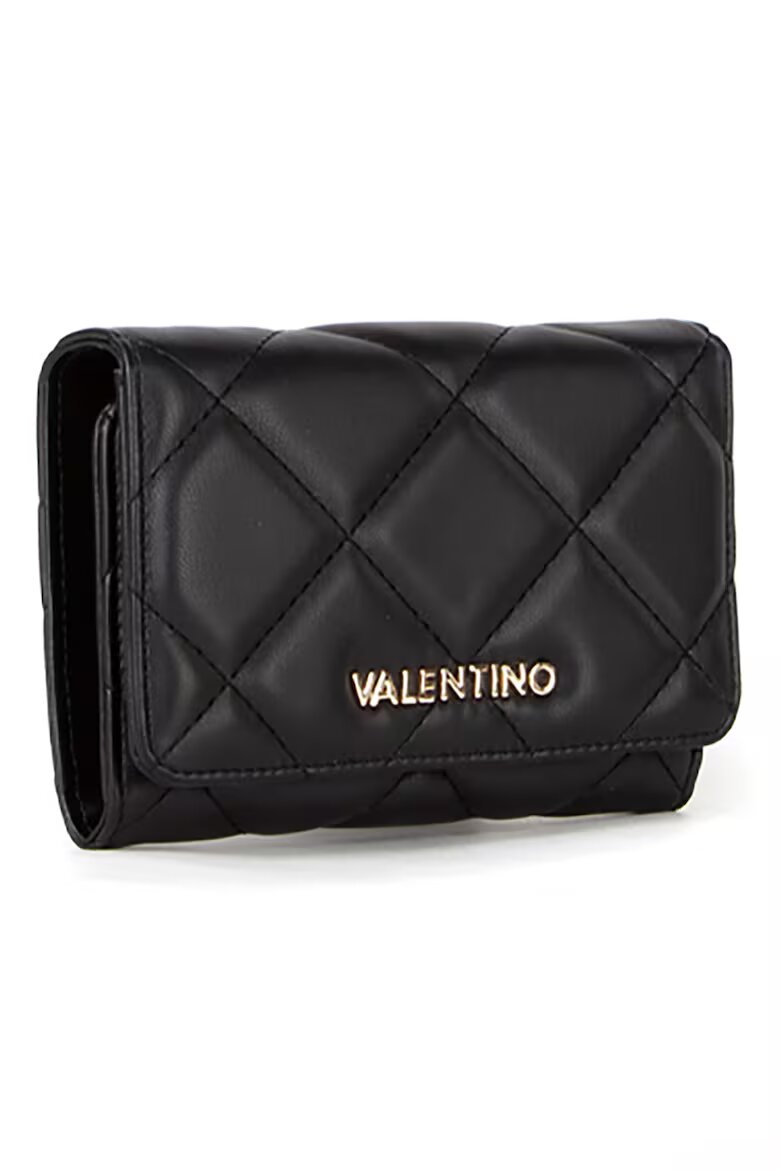 Valentino Bags Портфейл с лого и тройно прегъване Черен