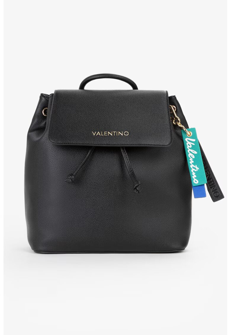 Valentino Bags Раница от еко кожа с капаче - Черен