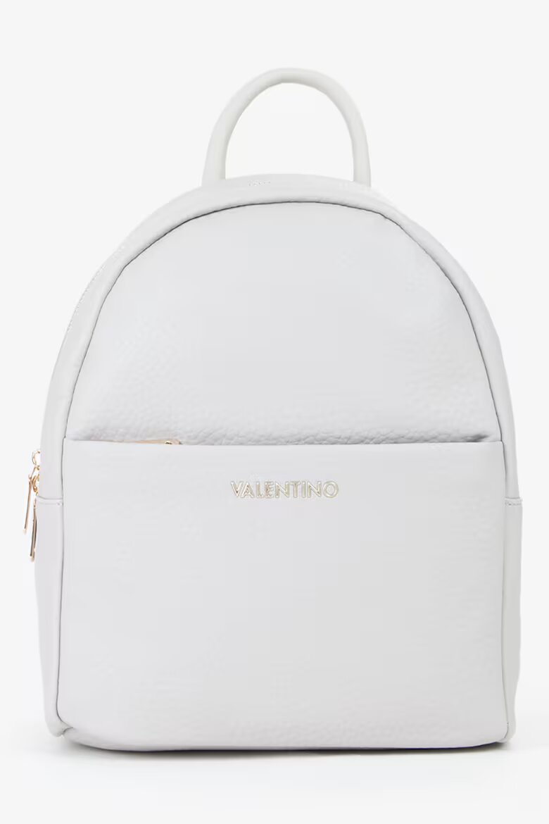 Valentino Bags Раница от еко кожа с релеф Светло сив