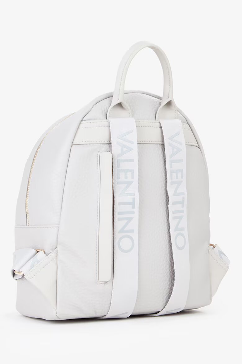Valentino Bags Раница от еко кожа с релеф Светло сив