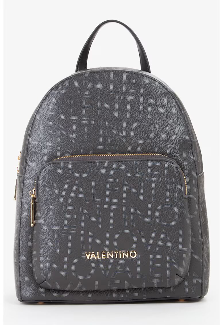 Valentino Bags Раница Regina от еко кожа с лого - Тъмнокафяв/Канелено кафяво/Светлокафяв