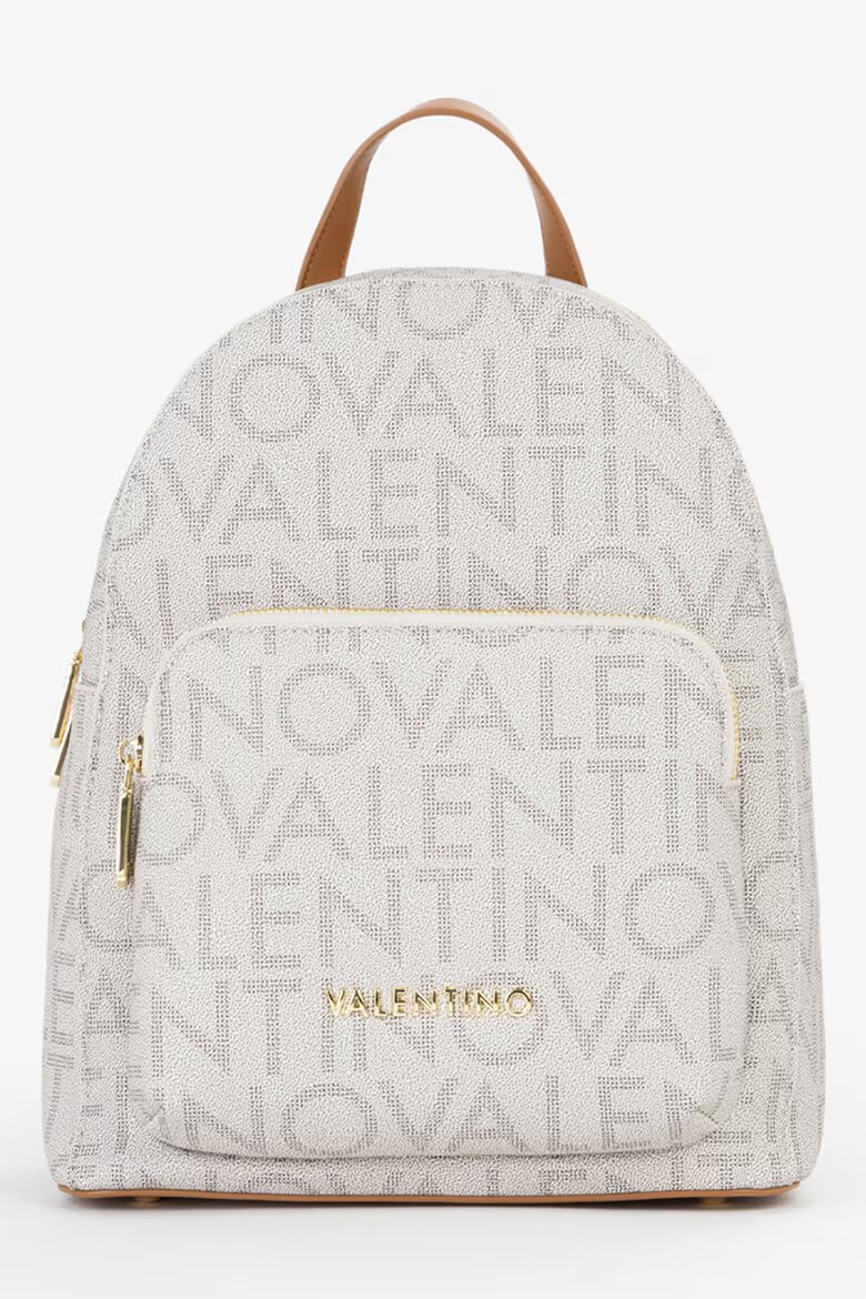 Valentino Bags Раница Regina от еко кожа с лого Светло сив/Светло бежово