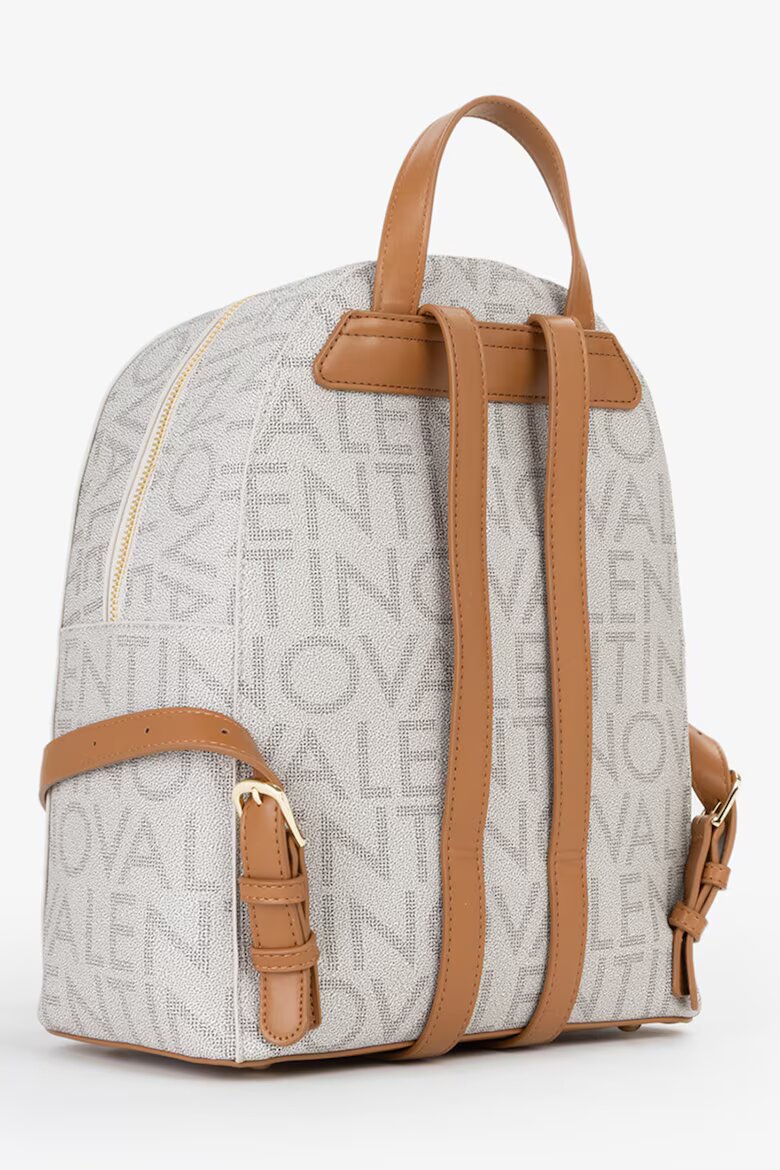 Valentino Bags Раница Regina от еко кожа с лого Светло сив/Светло бежово