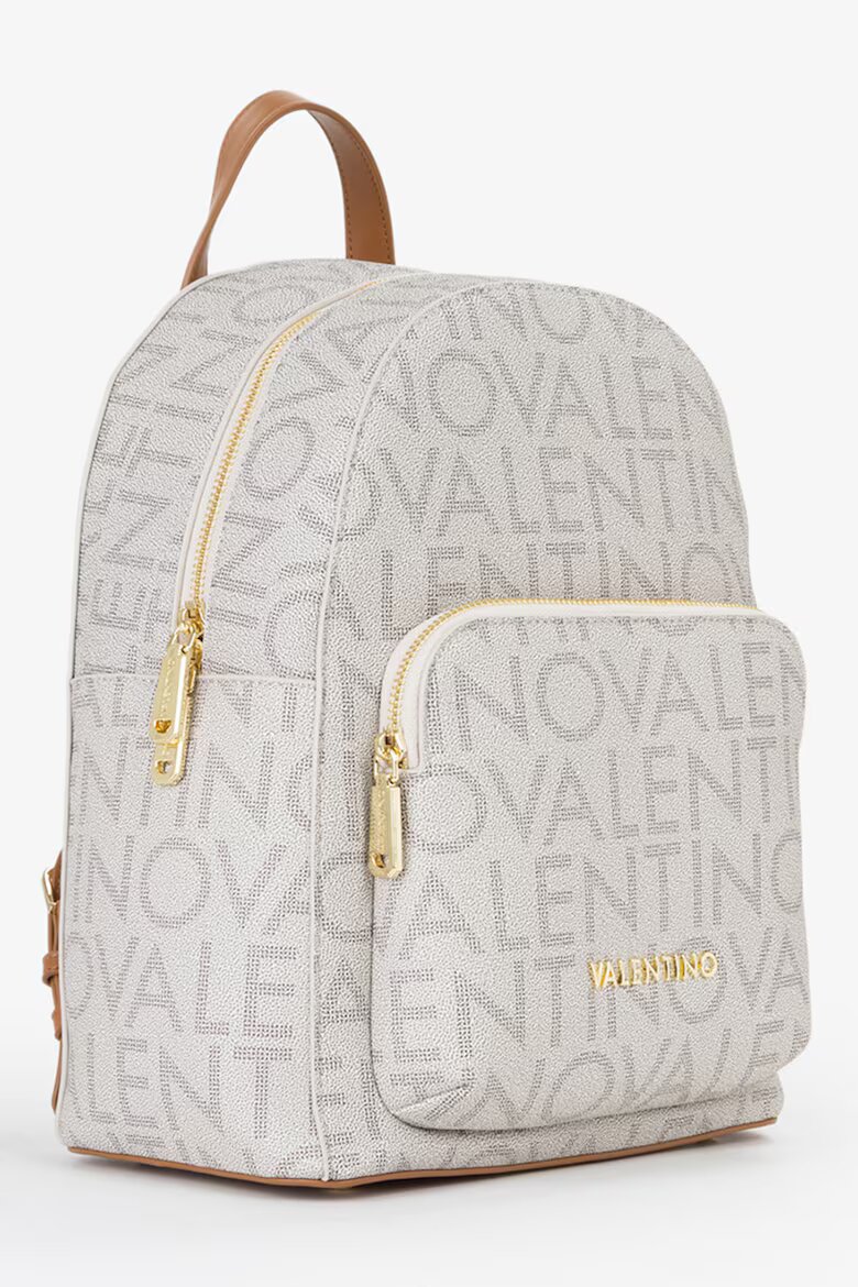 Valentino Bags Раница Regina от еко кожа с лого Светло сив/Светло бежово