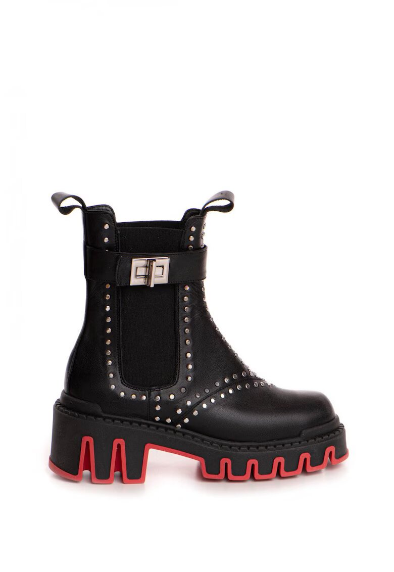 Vanilla Ghete Chelsea din piele - decorate cu tinte Phoenix
