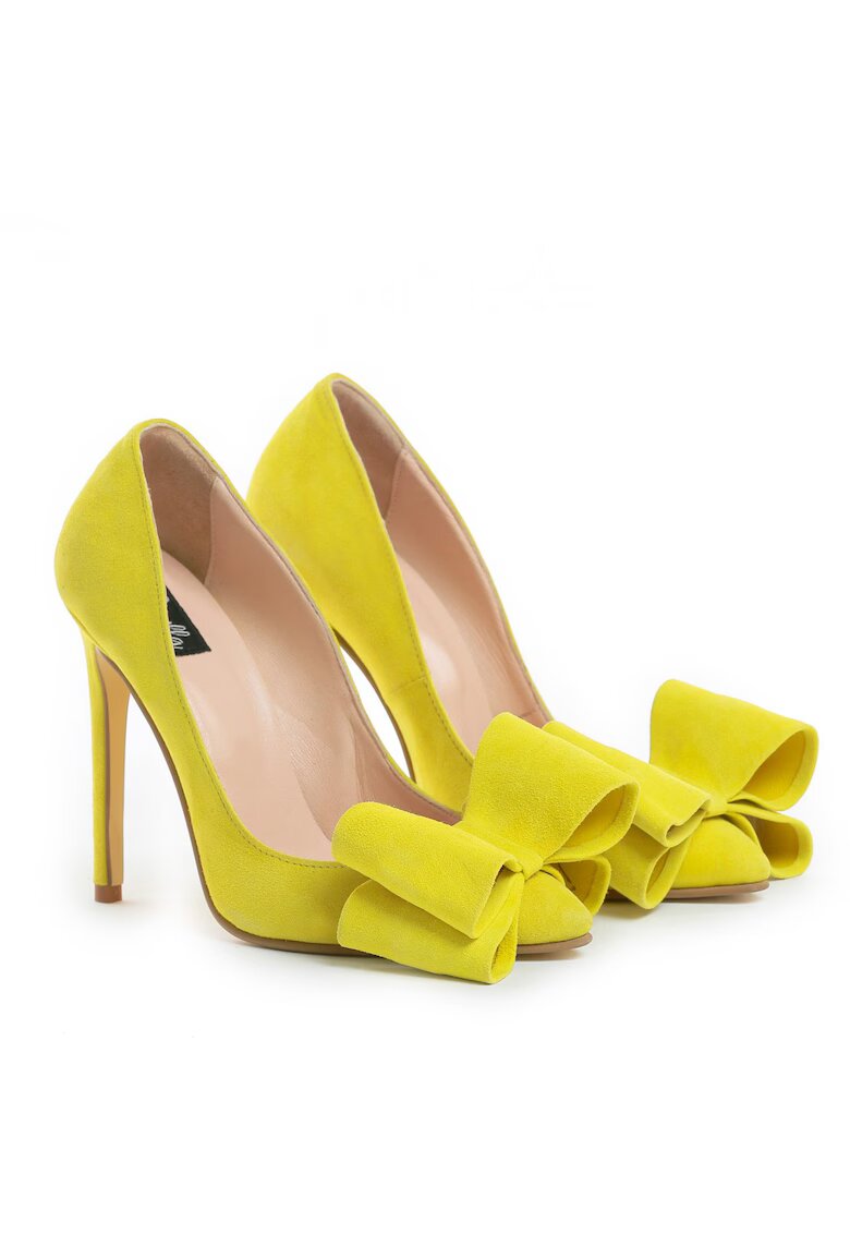 Vanilla Pantofi Stiletto cu toc Catrina din piele intoarsa