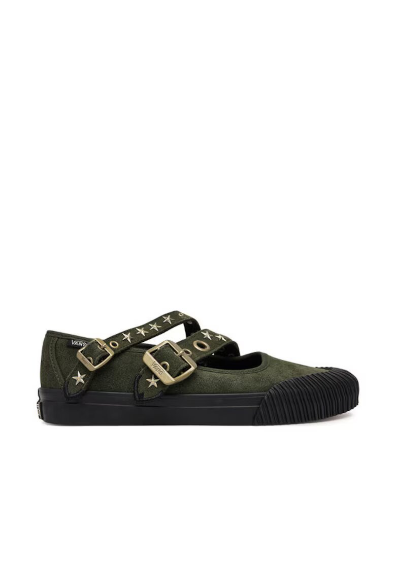 Vans Дамски балеринки - естествена кожа - зелени