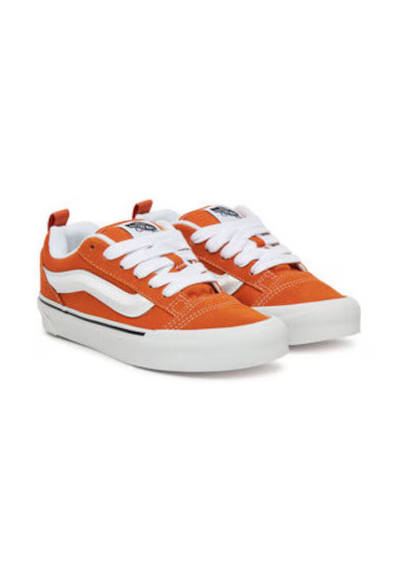 Vans Дамски кецове - естествена кожа - бял/оранжев