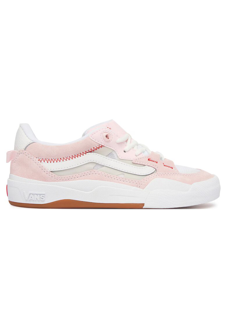 Vans Дамски кецове - естествена кожа - розов/бял