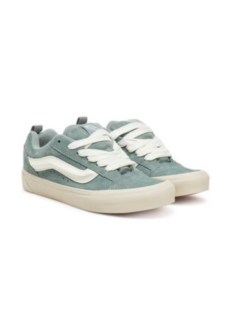 Vans Дамски кецове - естествена кожа - зелен/бял