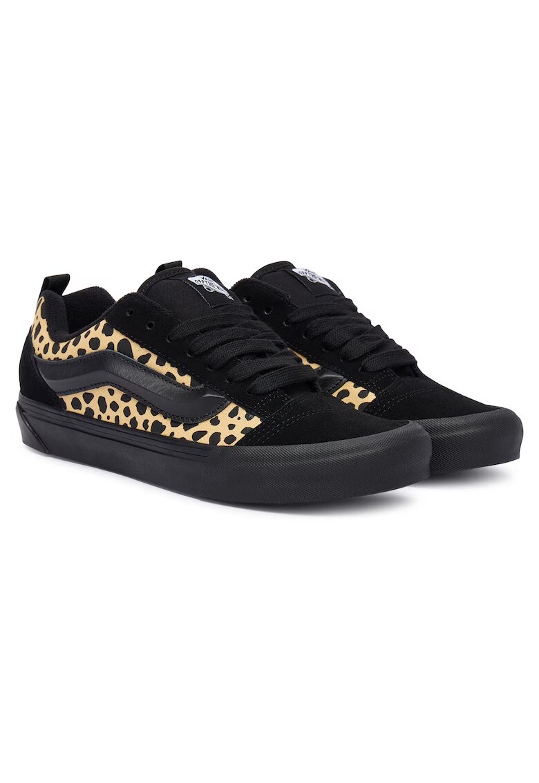 Vans Дамски кецове Knu Skool - VN000D6ZEZ - естествена кожа - черни