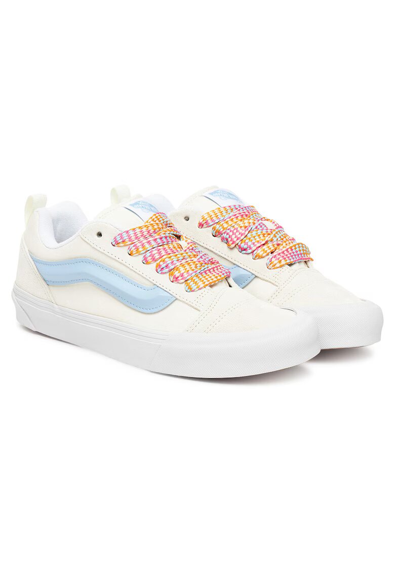 Vans Дамски кецове Knu Skool VN000D6ZZ5 - естествена кожа - бял/син