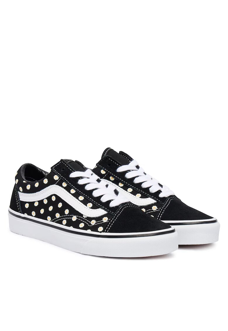 Vans Детски кецове - кецове за момичета - естествена кожа - - флорален