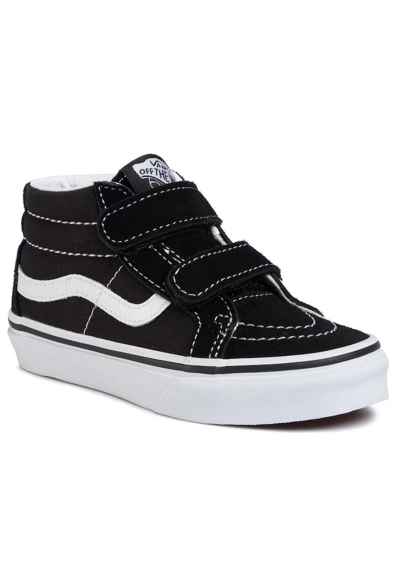 Vans Детски кецове - Sk8-Mid Reissue V - естествена кожа - черно/бяло