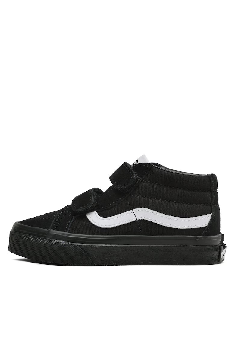 Vans Детски кецове - Uy Sk8-Mid Reissue V - естествена кожа - черно бяло