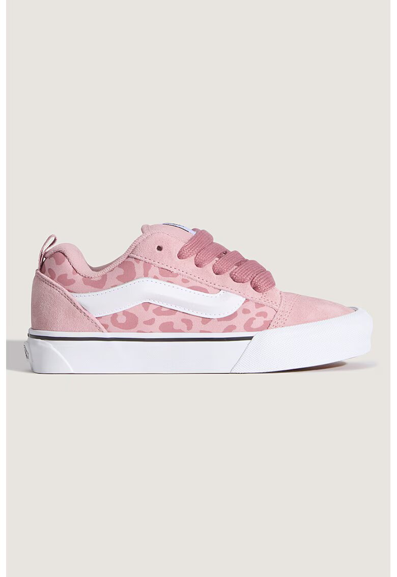 Vans Кецове Knu Skool от велур и текстил с принт - Светлорозов