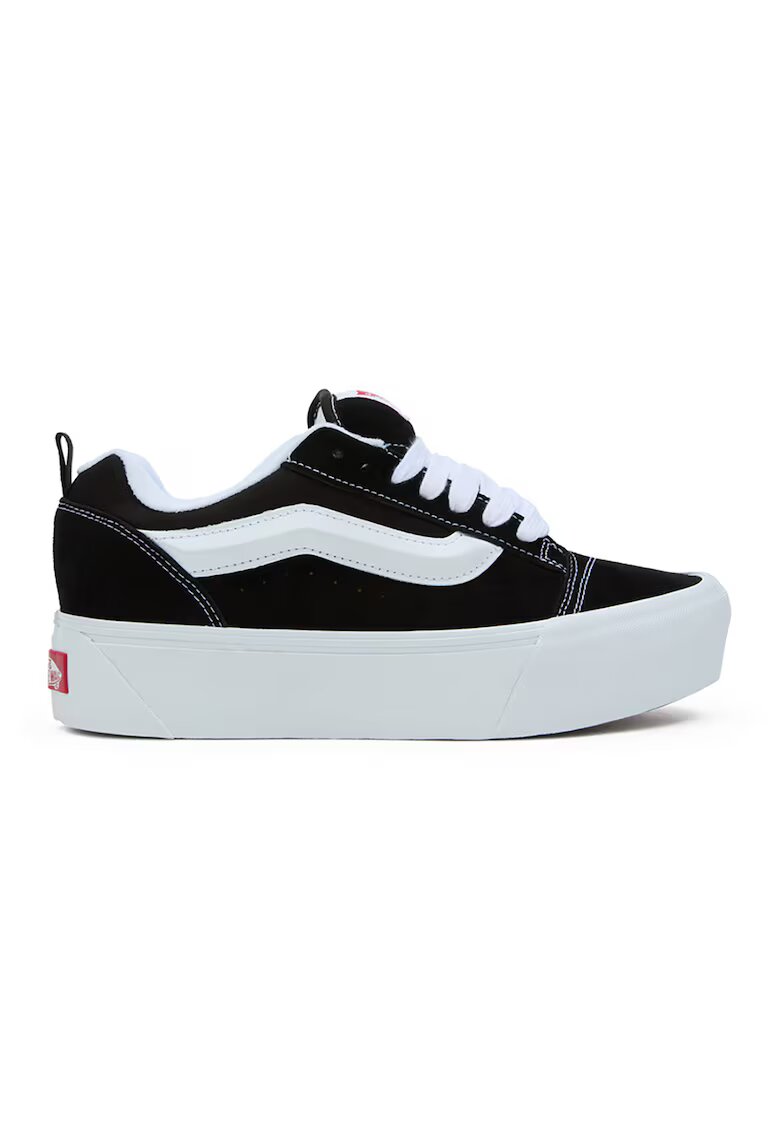 Vans Кецове Knu Stack с равна платформа - Черен/Бял