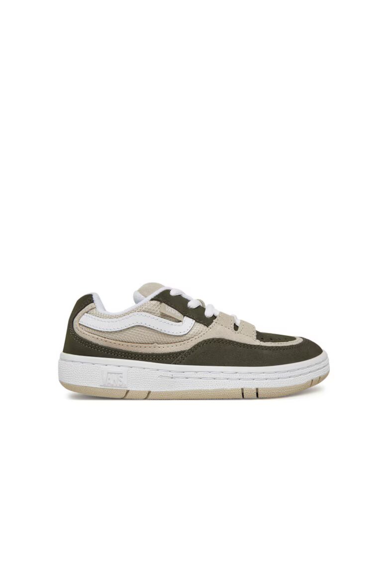 Vans Кецове за момчета - естествена кожа - сив/бежов